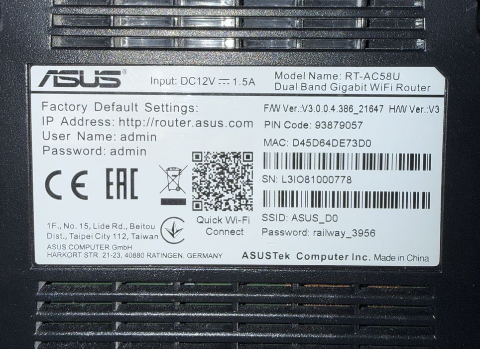 Router Asus AC58U