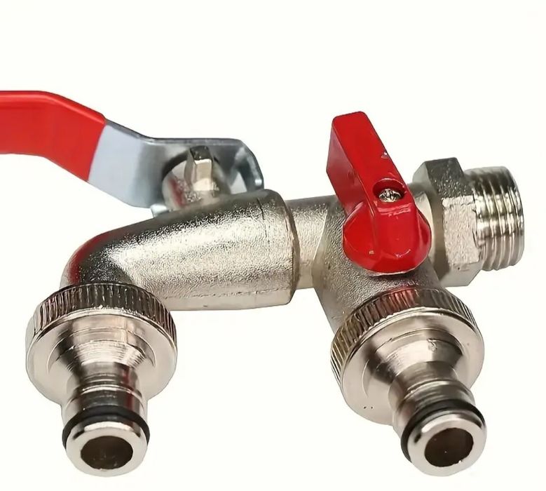 Садовый кран нержавеющий