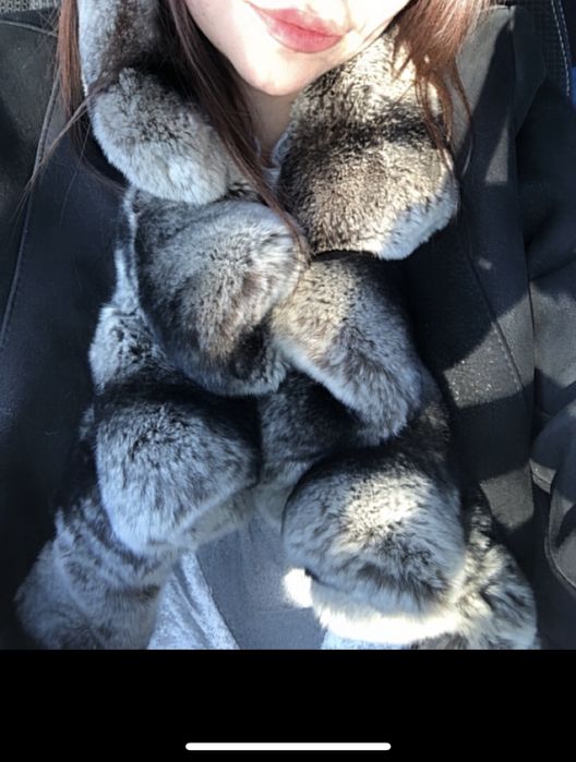 Продам дубленку с шиншилой