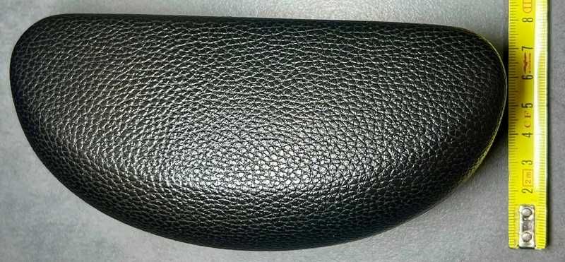 Toc ochelari - Foarte Rigid - Piele PU si Oțel - Balama cu Arc - Negru