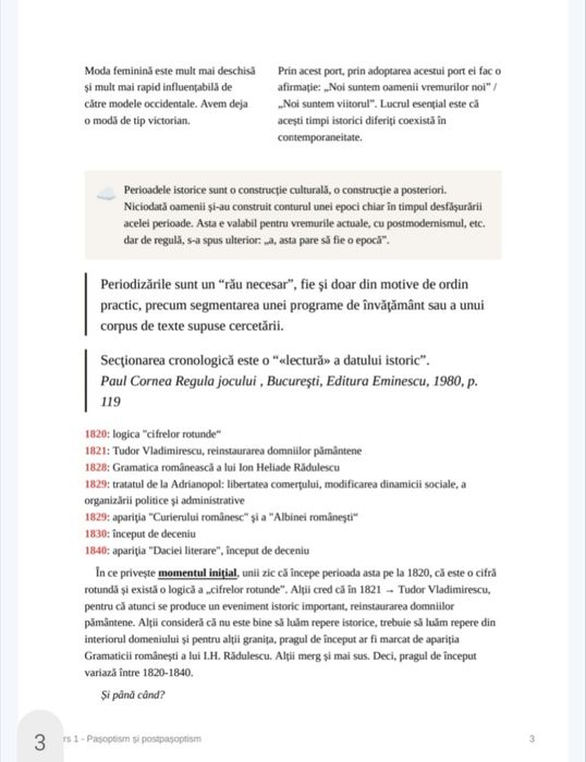 Notițe Cursuri Litere (Literatură Pașoptistă)