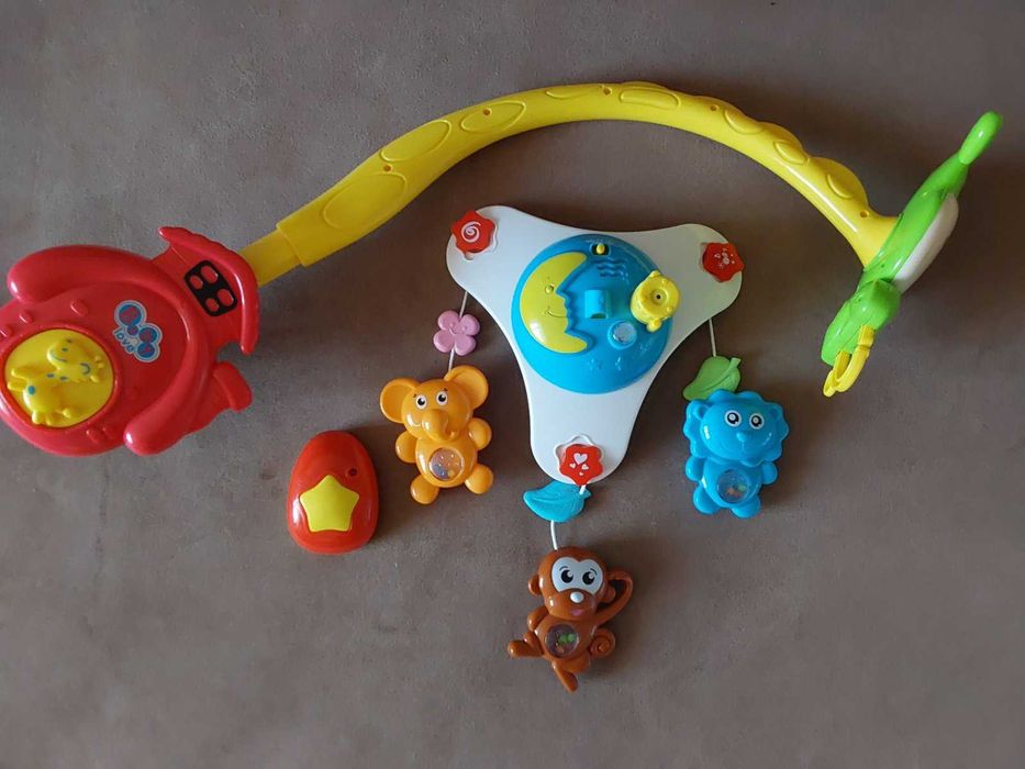 Въртележка за легло Moni, проектор, Fawn, многоцветен, 0 месеца+