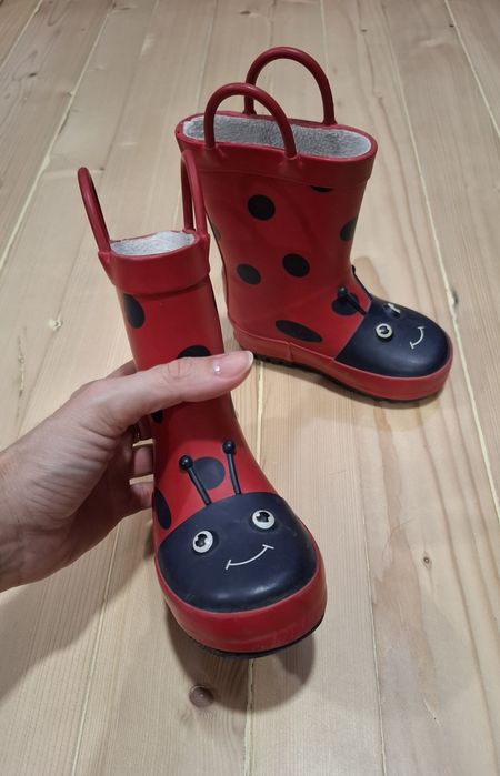 Маратонки за момиче, 21 номер, Zara Disney, Minnie Mouse/ Мини Маус и ботушки за дъжд с калинки Next - 21,5 номер