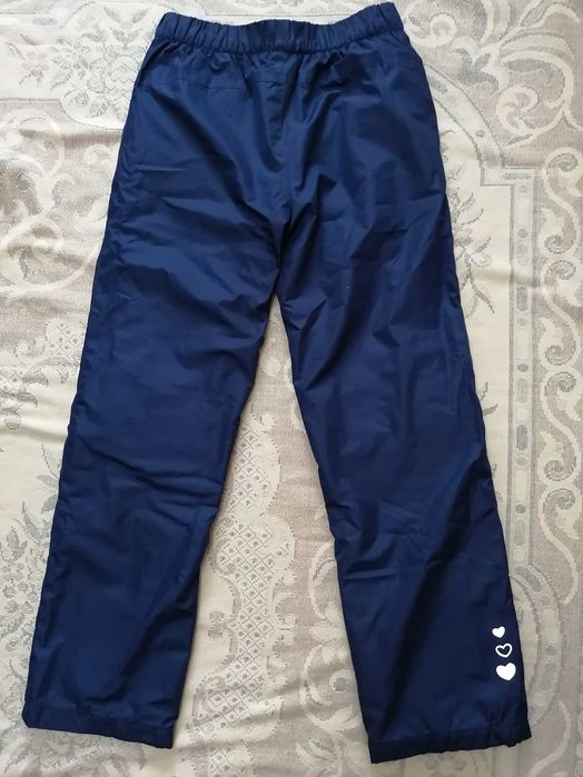 Болоньевые брюки для девочек для зимы