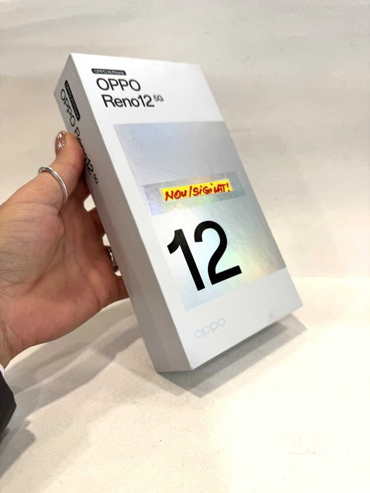 Oppo Reno 12 5G, 256GB/12GB RAM, Astro Silver, NOU/Sigilat!