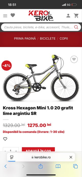 Bicicleta Copii Kross Hexagon mini