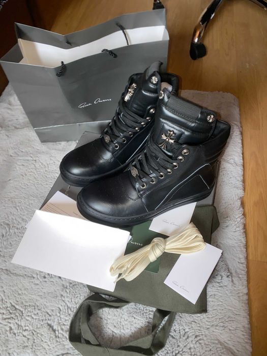 Rick Owens Chrome Hearts Geobaskets