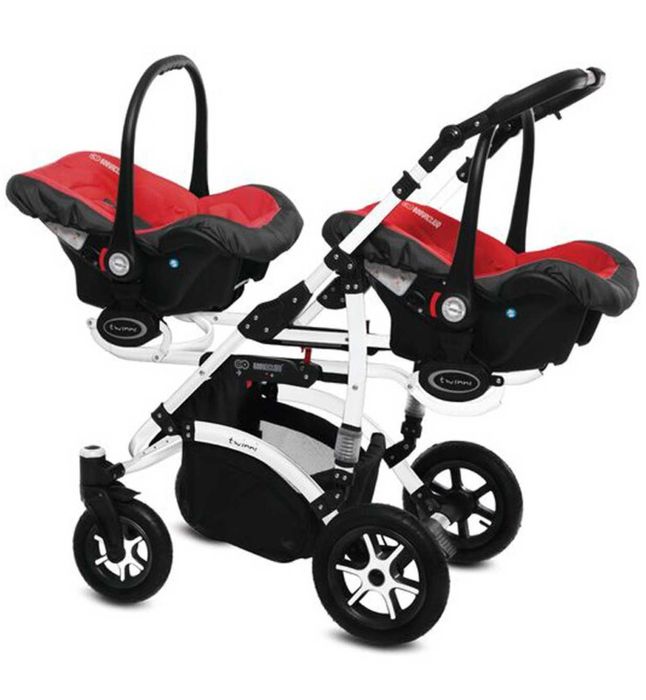 Scoica auto leganat Bebelus copil BabyActive Twinni TWTT-4, Rosu
