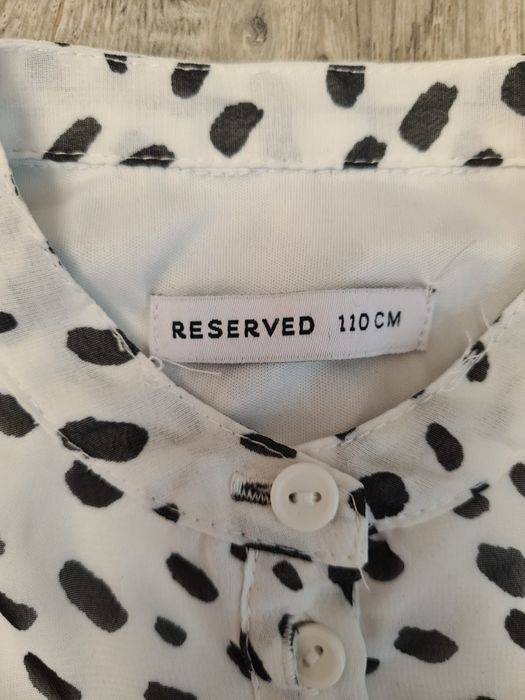 Rochie alba cu imprimeu dalmatian noua, Reserved, 110