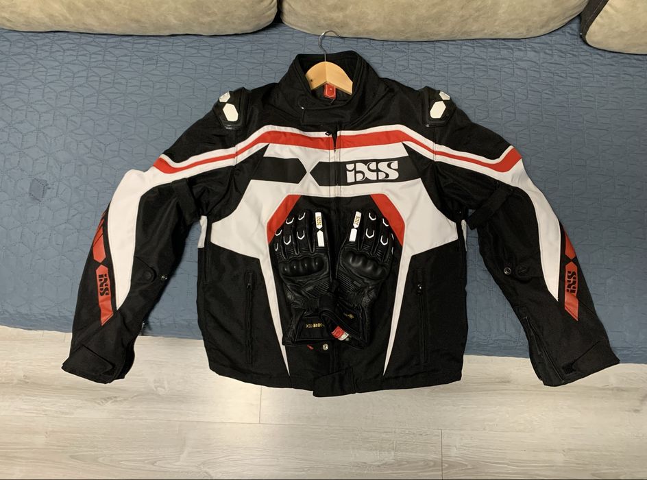 Echipament moto IXS geacă+mănuși Gore-Tex