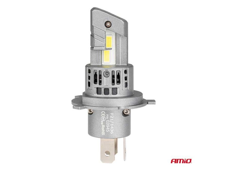 LED крушки H4, X5 серия Winger, 44W Лед крушка Canbus, 6000K, Amio