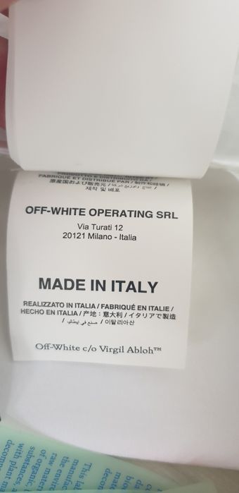 Off White Cotton Dress Italy  40 / М НОВО! ОРИГИНАЛ! Дамска Рокля!