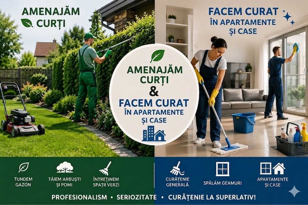Amenajam curti si facem curatenie