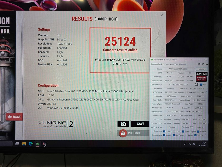 Placa Video GIGABYTE Radeon RX 7900 XT GAMING OC 20G GDDR6