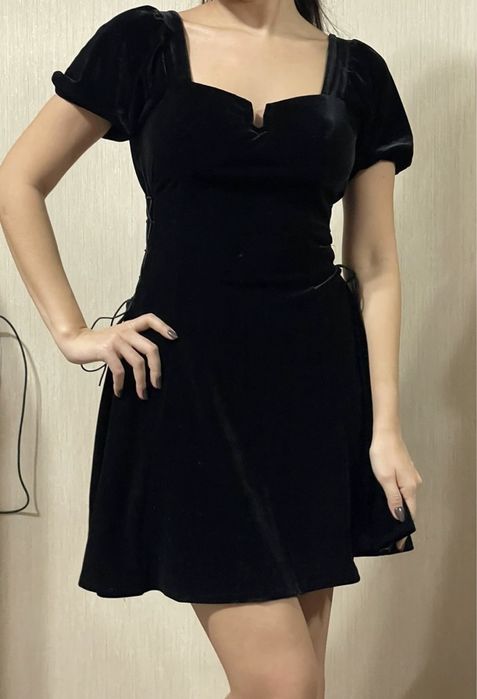 Платье велюр