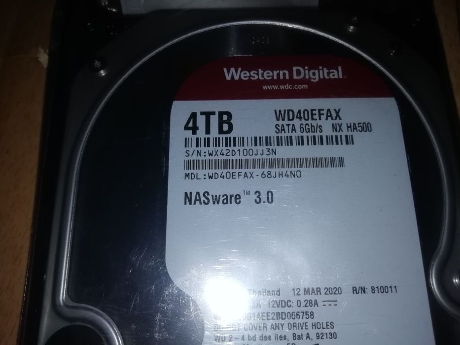 WD RED 4TB 40EFAX Жёсткий диск HDD