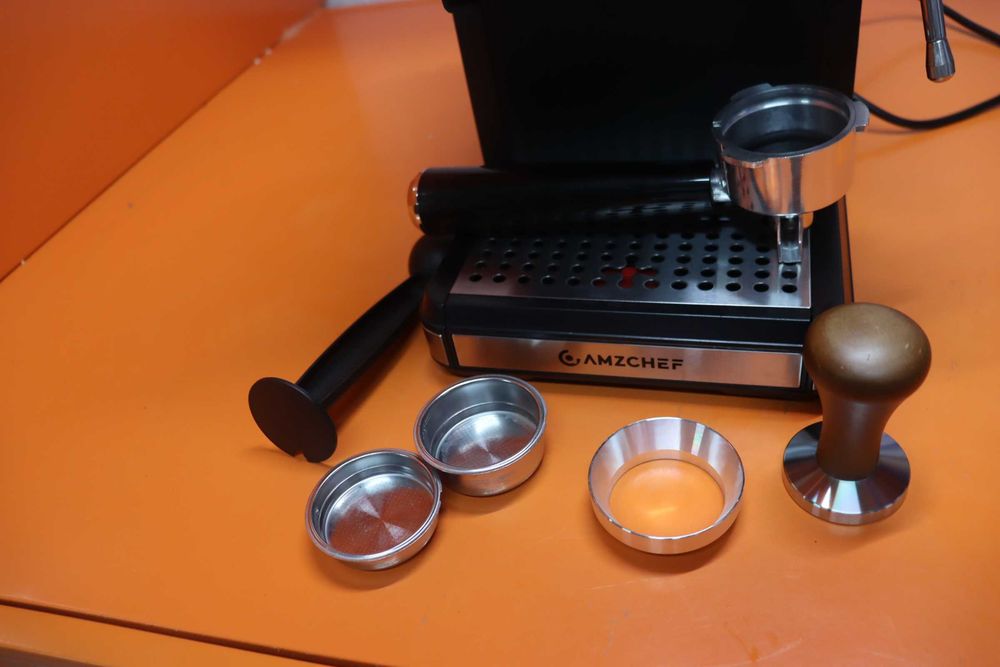 AMZCHEF Кафе машина Bean to Cup, 20-бара еспресо машина с мелачка