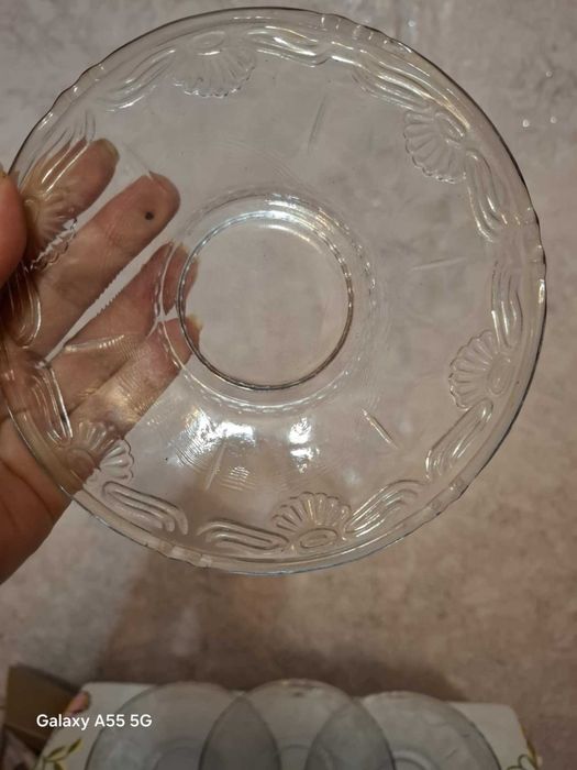 Ретро Сервиз цветно стъкло