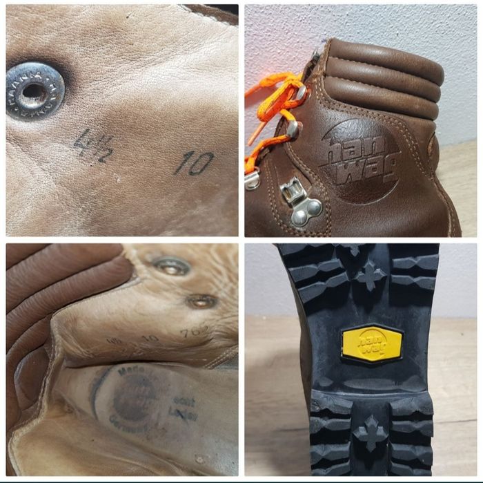 Bocanci HANWAG Bergell piele ghete de vânătoare alpinism colțari 37, 5