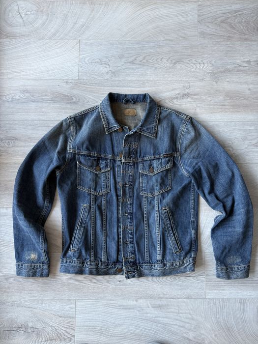 Geaca distressed Nudie Jeans, Medium, Slim Fit