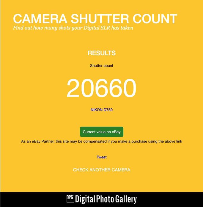 Nikon D750 - 21K кадъра