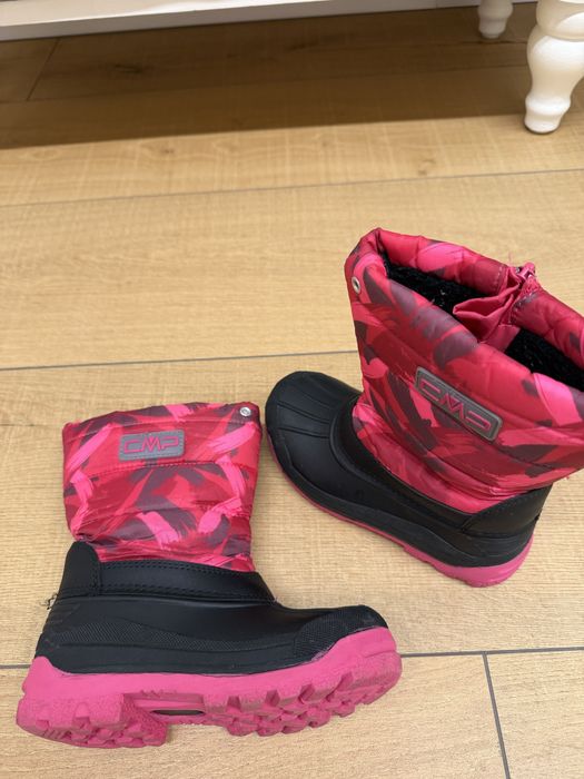 Детски ботушки CMP Sneewy - fuxia/fuxia
