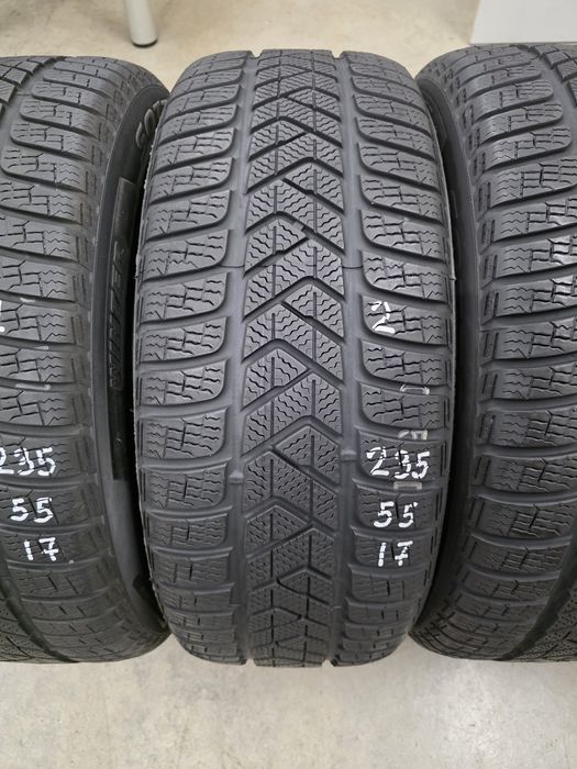 235/55/17 99H 4бр.PIRELLI WINTER Неразличими от НОВИ-RIM PROTECTOR