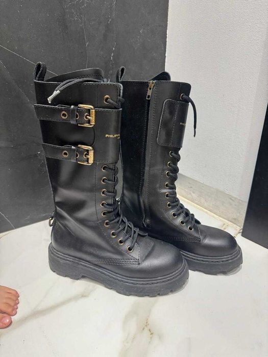 Новые Кожаные высокие сапоги Philippe Model Paris Оригинал 38 размер