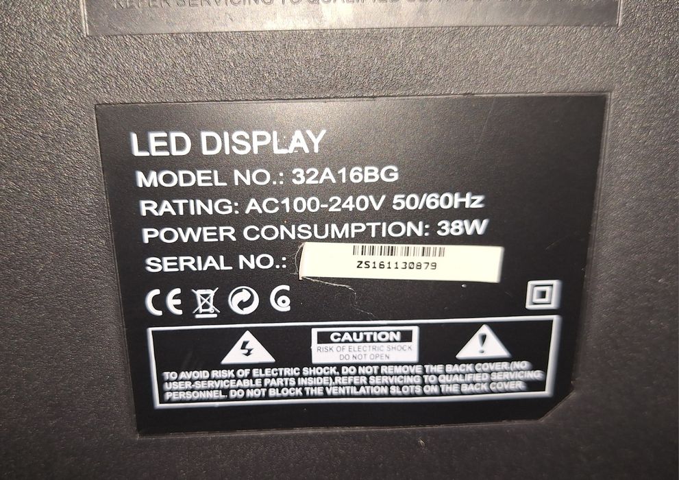 32" led tv Crown телевизор