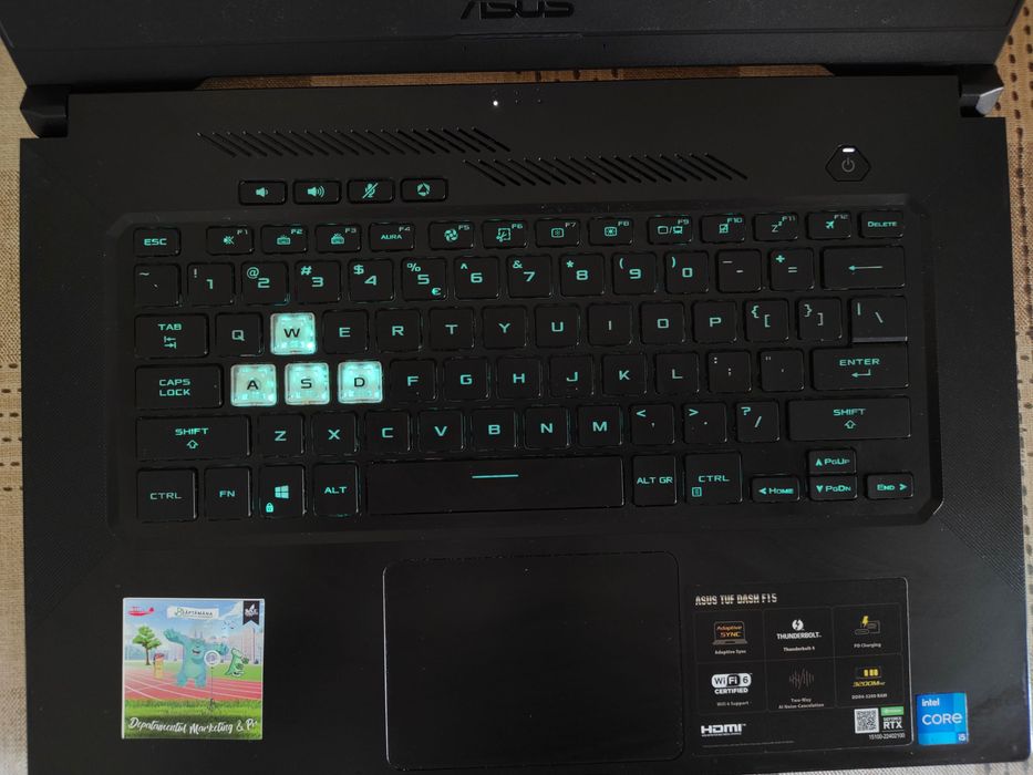 Laptop Gaming ASUS TUF Dash F15 | i5-11300H | RTX 3050 | 16GB RAM | 512GB SSD