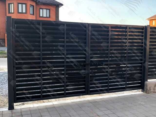 Забор жалюзи горизонтальный