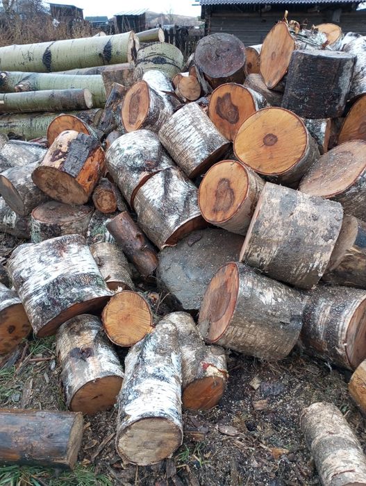 Дрова колотые пихта берёза осина