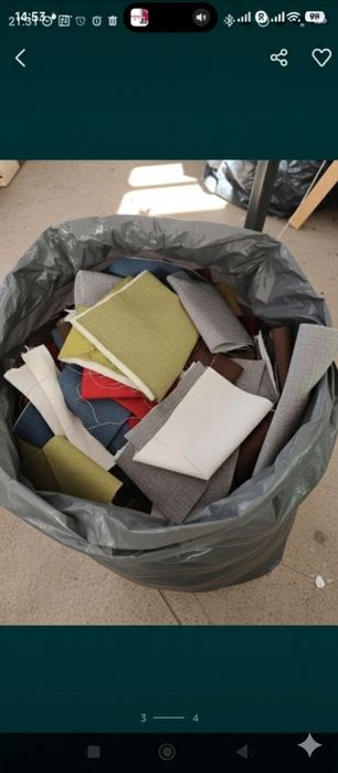 3 kg resturi material tapițerie de la croit