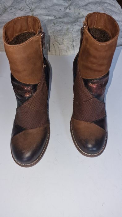 Ghete piele ext cu toc 9cm Mărime 37cm