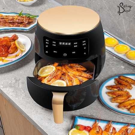 Friteuza fara ulei cu tehnologie smart sensing, programe automate,nouă