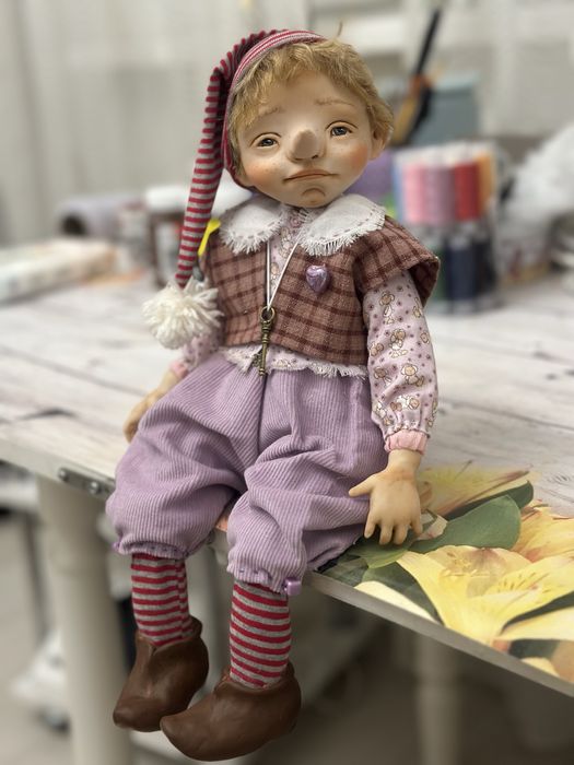 Интерьерные Куклы Буратино, ручная работа