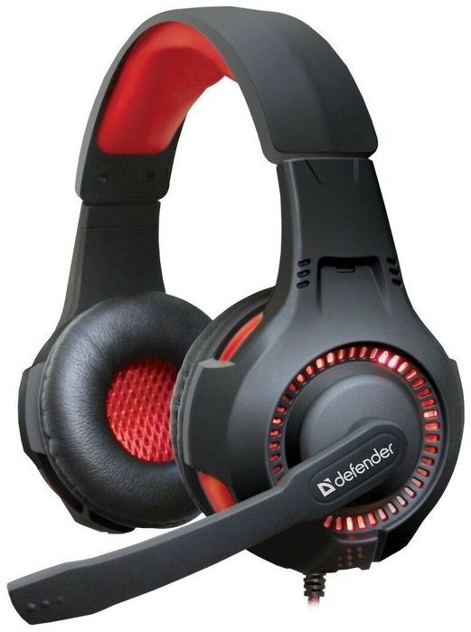 Игровые Наушники Defender G450 Warhead с подсветкой СКИДКА