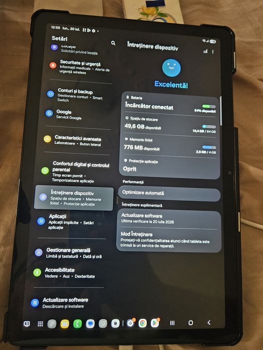 Tableta Samsung Tab A9 Plus 5G   4Gb Ram/64 Gb stocare  impecabila