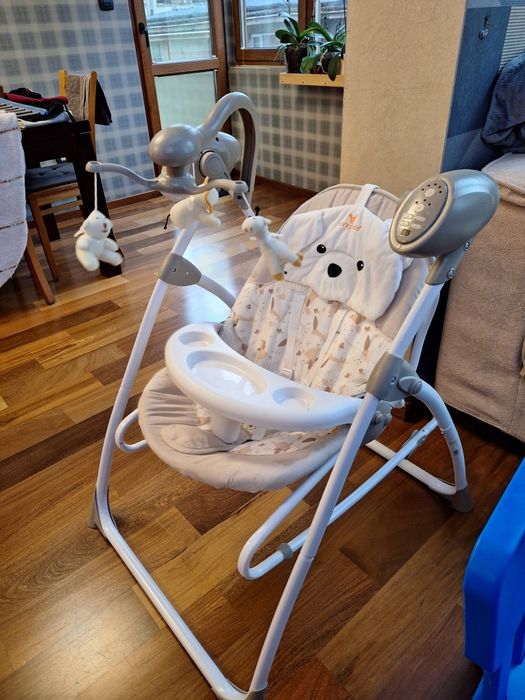 CANGAROO Електрическа люлка - шезлонг SWING STAR БЕЖОВ