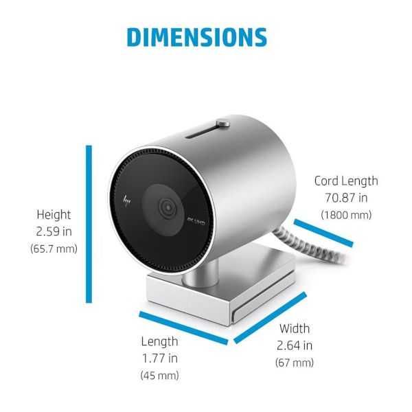 Нова HP 950 4K Webcam Уеб камера / 4K UHD / HDR / Auto Focus / AI Face Tracking