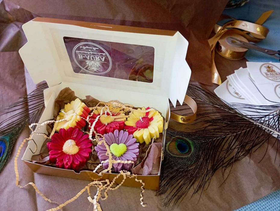 Подаръци за 8март! Ръчно изработени свещи