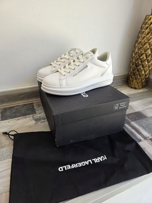 Karl Lagerfeld Сникърси Kl52575n Бял