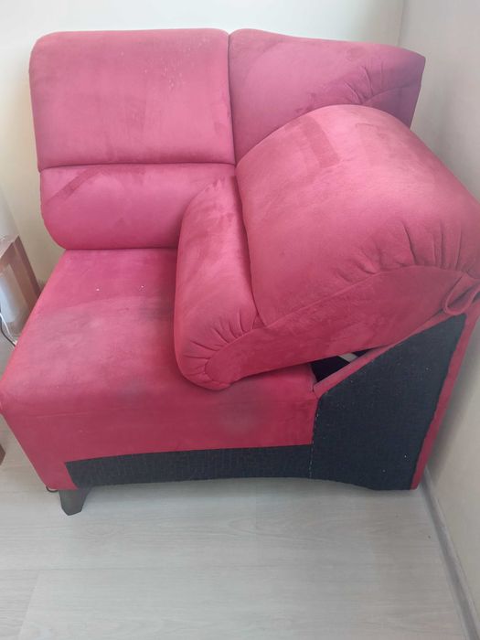 Самостоятелен ъгъл за холна гарнитура/фотьойл с механизъм за полягване