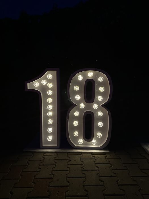 Litere volumetrice luminate