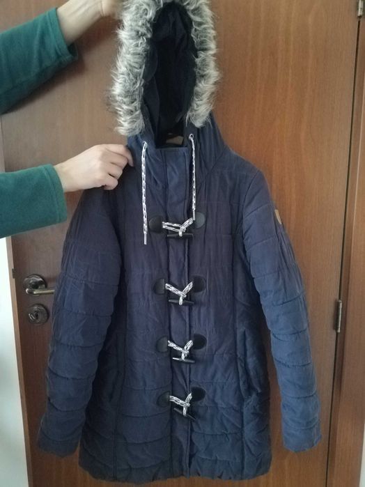 Дълго зимно яке с качулка