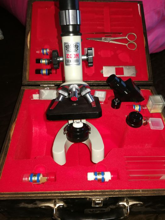 Microscop bob optik 50x900 vintage