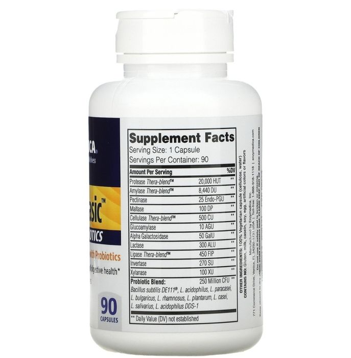 Enzymedica пробиотик Digest Basic with Probiotics 90 капсул