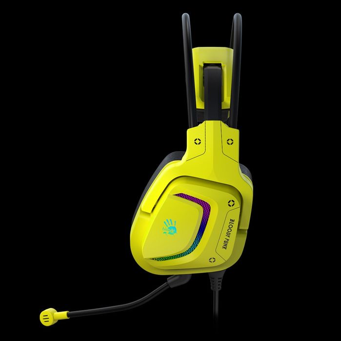 Проводная игровая гарнитура Bloody G575 Naraka, Punk yellow, Black