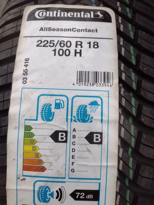Нови 2бр 225/60/18 Continental All season dot0520