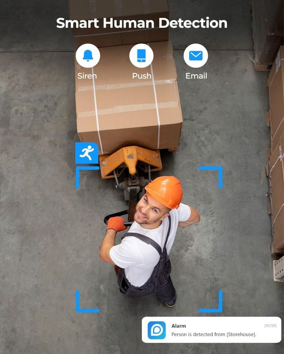 WiFi IP камера за наблюдение Reolink Fisheye FE-W 6MP 360°
